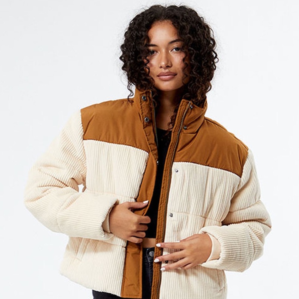 RVCA Two-Tone Puffer Jacket NWT